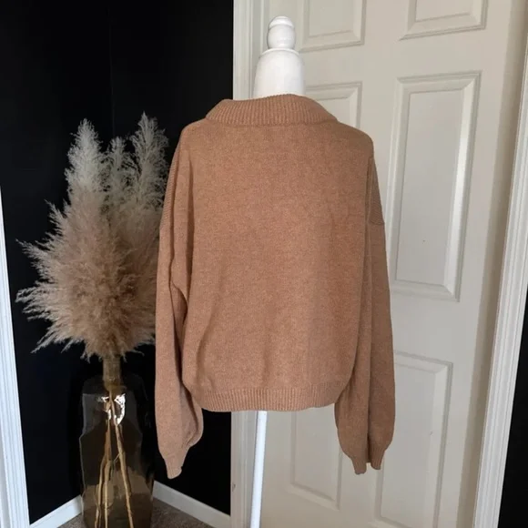 Something Navy Miranda Coil Neck Sweater In Camel Brown 
size XL - Picture 5 of 12